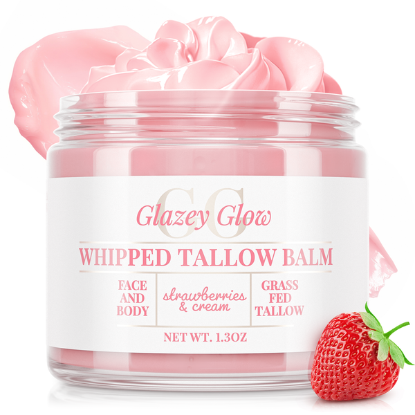 Strawberries & Cream Whipped Tallow Balm Grass Fed- 2oz